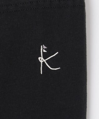 組曲 KIDS 【150-160cm】ストレッチ天竺レギンス（７分丈） ブラック系