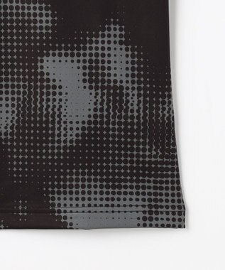 PW CIRCULUS 【裏起毛であたたか】【WOMEN】Dot camouflage ロングスリーブモックネックT  ゴルフウェア レディース ブラック系5