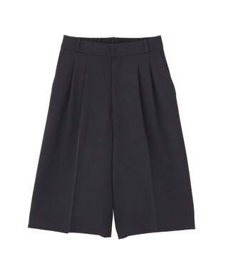 YECCA VECCA 【尾崎紗代子さん着用】タックハーフパンツ Navy