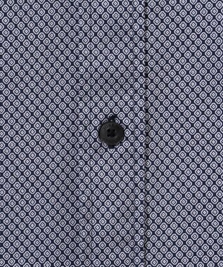 JOSEPH ABBOUD 【ストレッチ・イージーケア】コンパクトジャージープリントシャツ ネイビー系4