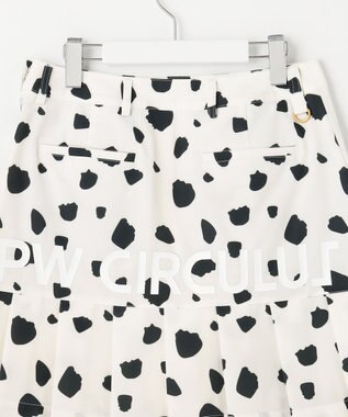 PW CIRCULUS 【WOMEN】【ストレッチ/撥水】インナー付き バックプリーツ スカート ダルメシアン