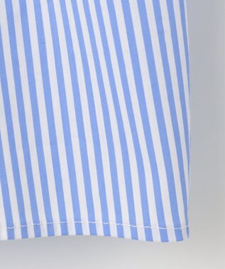 Feroux 【ONWARD CROSSET MAG掲載・2WAY】リボンクロップド シャツ スカイブルー系1