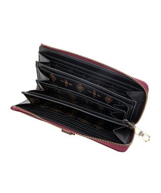 ANNA SUI ブルボン Lファスナー長財布 ワイン