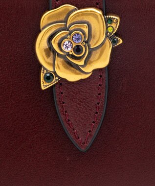 ANNA SUI ブルボン Lファスナー長財布 ワイン