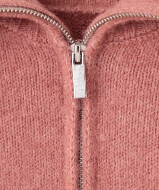 Feroux ハーフジップニット プルオーバー ピンク系