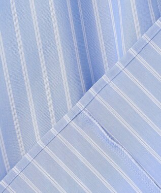 自由区 S リヨセルポプリンフリル ブラウス サックス×オフ