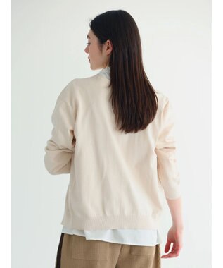 CRAFT STANDARD BOUTIQUE ２ＷＡＹクルーネックニットカーディガン Ivory