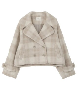 earth music&ecology シャギーショートコート Check