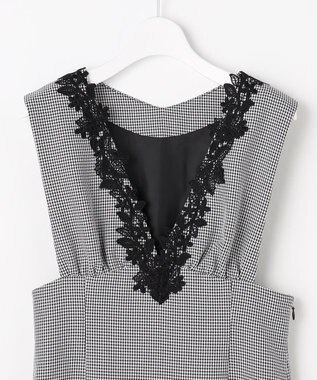 Feroux 美シルエットレース ジャンパースカート ホワイト系2