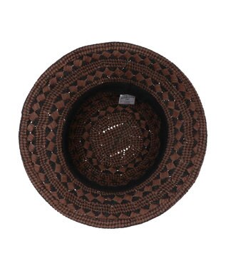 Green Parks ・配色ペーパーハット Brown