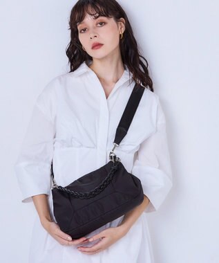 MioFIRANO FRAME D001 ハンドバッグ はっ水 BLACK