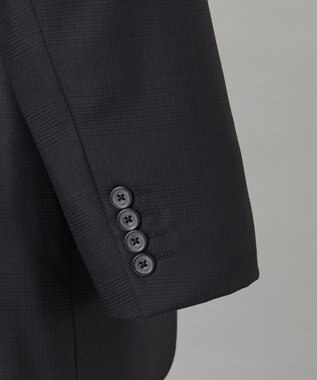 GOTAIRIKU シワになりにくい【御幸毛織/みゆきけおり】Superio160 スーツ_ブラックチェック ブラック系4