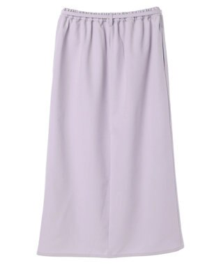 Green Parks 〈選べるきれシル〉Ｉラインロング丈スカート Lavender