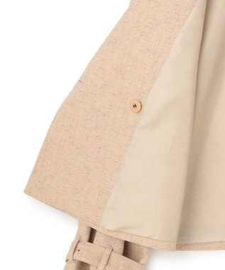 ICB 【先行予約】 ミックスブッチャー ショートトレンチコート ベージュミックス