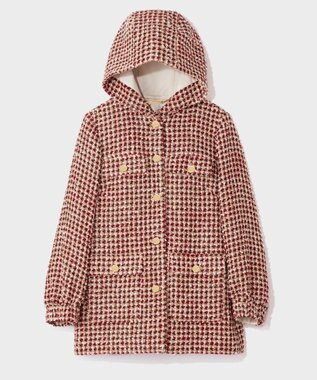 GRACE CONTINENTAL ツイードフードコート マルチ