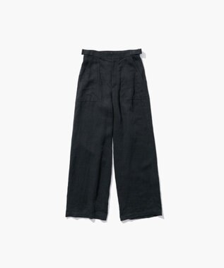 ATON LINEN TWILL | ベイカーパンツ BLACK
