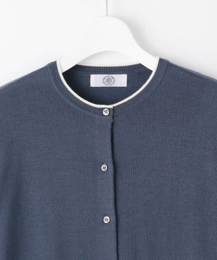 J.PRESS LADIES L 【洗える】アーガイル ツイン ニット ブルーグレー系