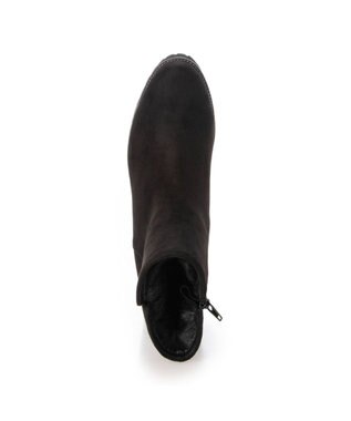 Riz raffinee <Riz raffinee>ウエッジヒールショートブーツ ブラックスエード