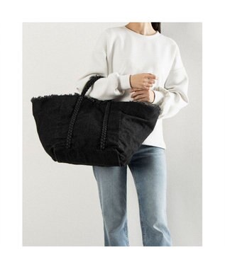 UNBILLION カシュカシュ cachecache / 2wayビッグデニムトート ブラック