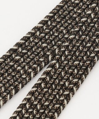 JOSEPH ABBOUD 【ストレッチ/日本製】 ストレッチMIX メッシュ ベルト ダークグリーン系