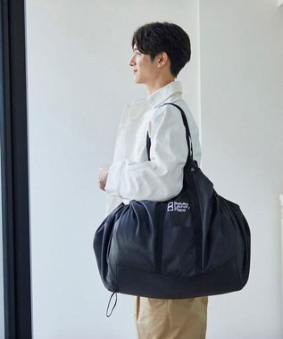 ROOTOTE 9657【BLT×RT コラボ商品】RT. Baluko Laundry Place.ランドリーバッグ. フロシキ 01：ブラック