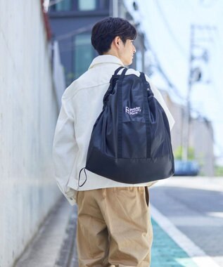 ROOTOTE 9657【BLT×RT コラボ商品】RT. Baluko Laundry Place.ランドリーバッグ. フロシキ 01：ブラック