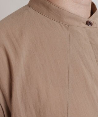 muuc 花刺繍モチーフのコットンローンワンピース ベージュ