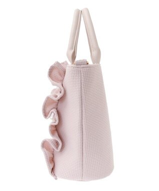 Maison de FLEUR 2WayフリルトートMバッグ Pink