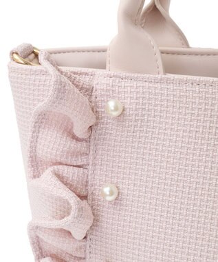 Maison de FLEUR 2WayフリルトートMバッグ Pink