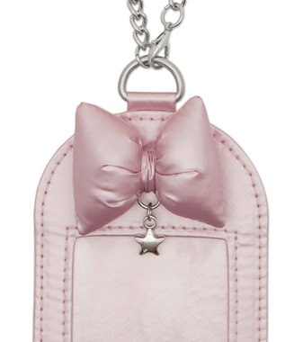 WEGO 【痛バ＆推し活グッズ】リボンクッションカードホルダーキーホルダー ライトピンク