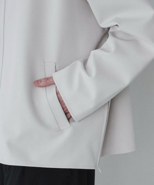 WEGO 【ユニセックス着用ITEM】トロミノーカラーブルゾン ライトベージュ