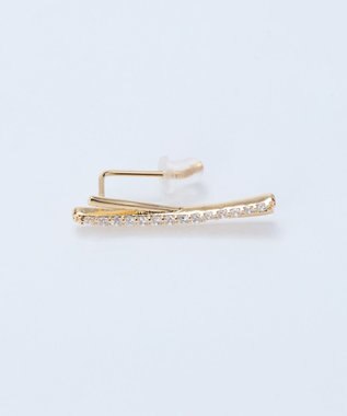 Phoebe 2wayクロッシングリュクスピアス&イヤリング(片耳) クリア