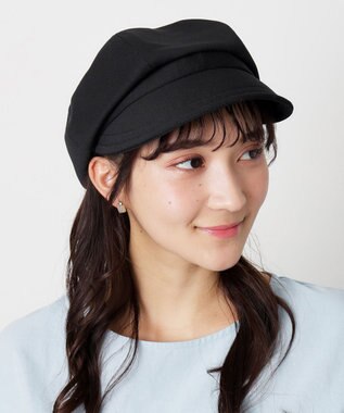 MOONBAT 【日本製/洗える/サイズ調整】フルラ (FURLA) ロゴチャーム付 キャスケット