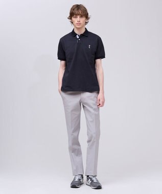 J.PRESS MEN 【ストレッチ】オックスガーメントダイ ステムテーパード パンツ ライトグレー系