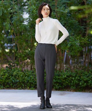 J.PRESS LADIES タートルジャージー カットソー ホワイト系