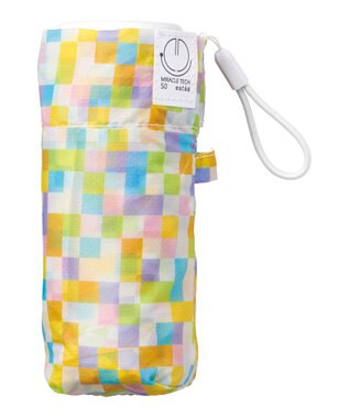 MOONBAT 【超コンパクト/晴雨兼用】Miracle Tech(ミラクルテック) 折りたたみ傘 コンパクト モザイク オフホワイト