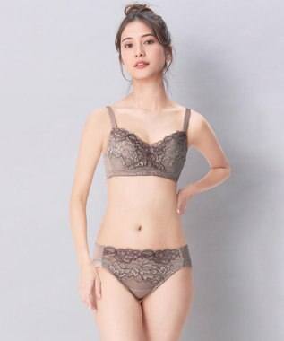 Wing ショーツ KB6100とペア 【小さく見せるブラ】 しめつけにくい はきこみ丈あさめ KF2810 ウイング／ワコール ブラウン