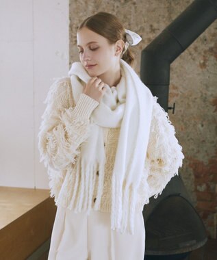 Maison de FLEUR フリンジストール Ivory