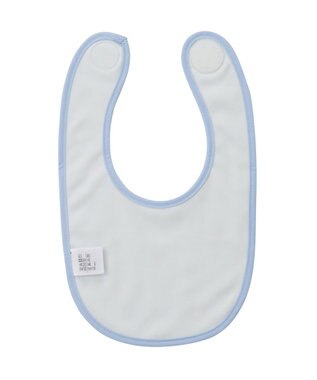 MIKI HOUSE HOT BISCUITS 総柄 スタイ はっ水 ブルー