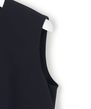 23区 S 【APPLAUDIR】クリアジョーゼットコンビ ドレス ネイビー系