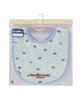 MIKI HOUSE HOT BISCUITS 総柄 スタイ はっ水 ブルー