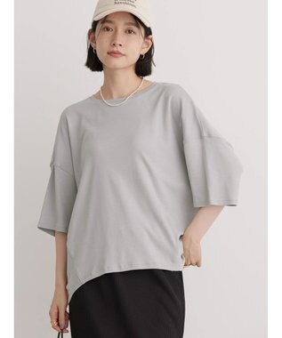 AMERICAN HOLIC ＵＶカット　コクーン半袖カットプルオーバー Gray Beige