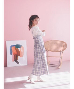 earth music&ecology パフスリーブクレープリブインナー Off White