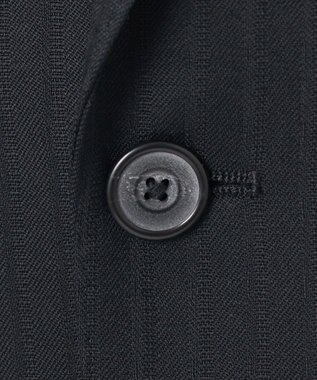 GOTAIRIKU 【御幸毛織】ドライスピナーツイルストレッチスーツ_ブラックストライプ ブラック系1