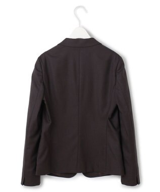 ICB 【洗える】プロヴィスウールツイル テーラードジャケット チャコール系