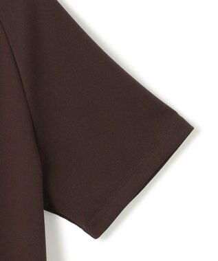 UNFILO BEAUTY FORM JERSEY Light バックZIPトップス ブラウン