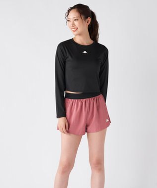 OP／FILA 【Kappa】ショート丈 マルチスポーツTシャツ ブラック