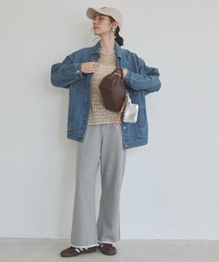 WEGO 【ANGIE VINTAGE】ビッグシルエットデニムジャケット / オーバーサイズGジャン ブルー