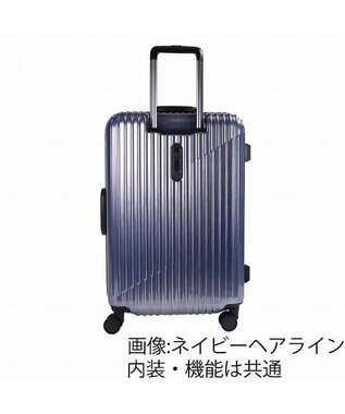 ACE BAGS & LUGGAGE ACE クレスタ2F スーツケース フレームタイプ 4~5泊 58L 05107 エース ネイビーヘアライン
