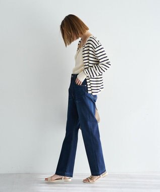 YECCA VECCA カットオフストレッチデニムパンツ Indigo